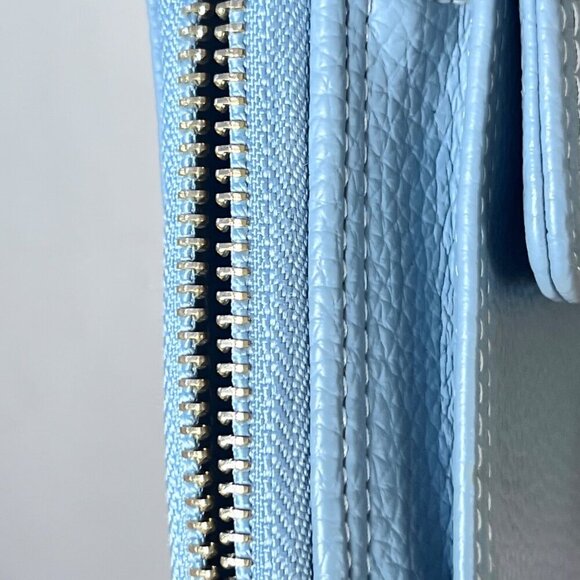 Taomicmic Womens Light Blue Crossbody Wallet Purse With Adjustable Strap & Card - Picture 4 of 6